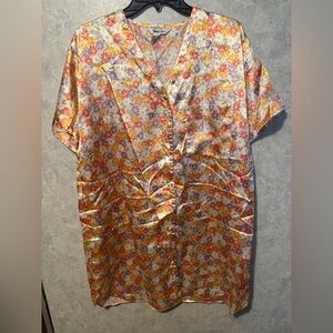 VTG Vanity Fair Floral Mumu Nightgown Medium